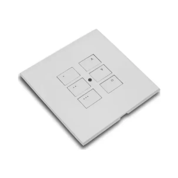 Rako Cover Plate Kit - RP-EOS-61-WH - Single Gang 6-Button - Two Sets of Raise, Stop & Lower - White 1 RAKO RP-EOS-61-WH Rako Cover Plate Kit - RP-EOS-61-WH - Single Gang 6-Button - Two Sets of Raise