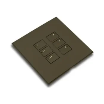 RAKO WP-EOS-3160-BM Rako Cover Plate Kit for EOS Wired Control Modules - Double Gang 9-Button - Raise