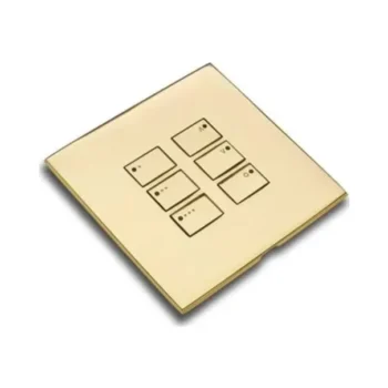 RAKO WP-EOS-3160-PB Rako Cover Plate Kit for EOS Wired Control Modules - Double Gang 9-Button - Raise