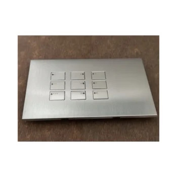 RAKO WP-EOS-6031-SC Rako Cover Plate Kit for EOS Wired Control Modules - Double Gang 9-Button - Scenes 1-3