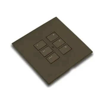 Rako RP-EOS-6060-BM Matt Bronze Double Gang 12-Button Wireless Cover Plate Kit for EOS Control Modules