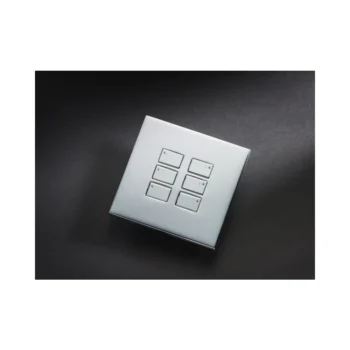 Rako WP-EOS-60-PC EOS Cover Plate Kit - Single Gang 6-Button - 3 Scenes - Polished Chrome