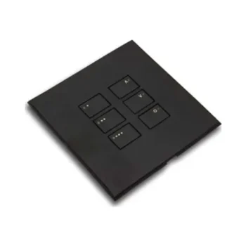 RAKO WP-EOS-6160-MB Rako Cover Plate Kit for EOS Wired Control Modules - Double Gang 12-Button - Two Sets of Raise
