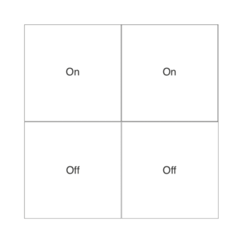 RAKO WK-MOD-041-W Rako Wired Modular Control Module - WK-MOD-041-W - White Buttons 1