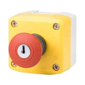 Live Electrical 1 Way Mushroom Head Stop Push Button with Key Reset