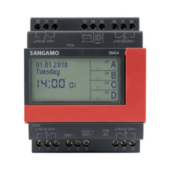 Sangamo 26404 Din Rail 4 Module 4Ch 7 Day Time Switch