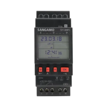 Sangamo 72113NFC Nfc Din Rail 2Mod 1Ch 7Day Time Switch