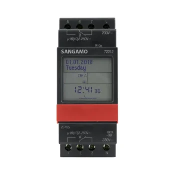 Sangamo 72212 Din Rail 2 Module 2Ch 7 Day Time Switch