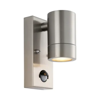 Saxby 101351 Brushed Stainless Steel IP65 GU10 Wall Light