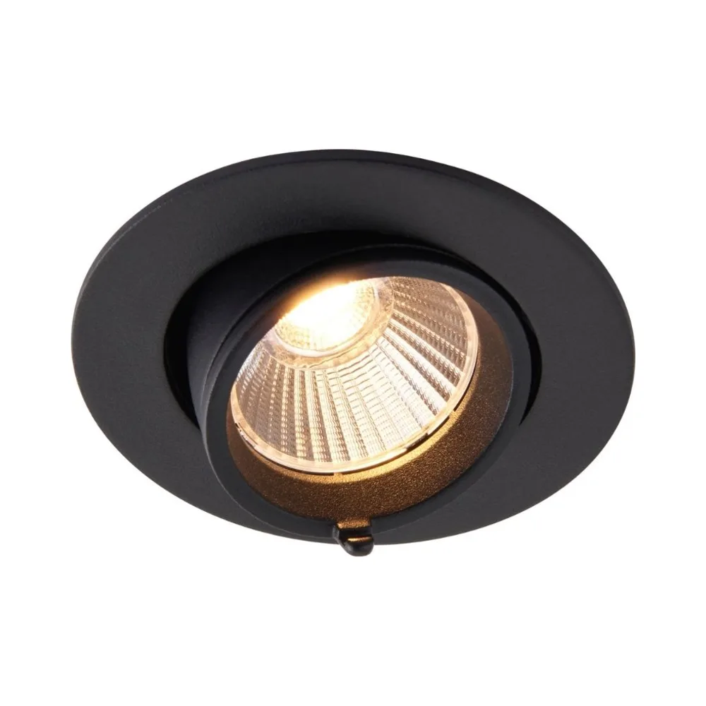Saxby | 108292 | Axial | LED Downlight | 230V | CCT Selectable | 15W 1 Saxby 108292 Axial CCT 15W Round Matt Black Adjustable LED Downlight