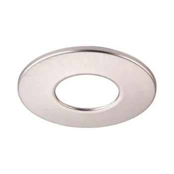 Saxby 114590 ShieldPRO Bezel in satin nickel finish, 4mm low-profile ABS accessory for use with ShieldPRO lighting range.