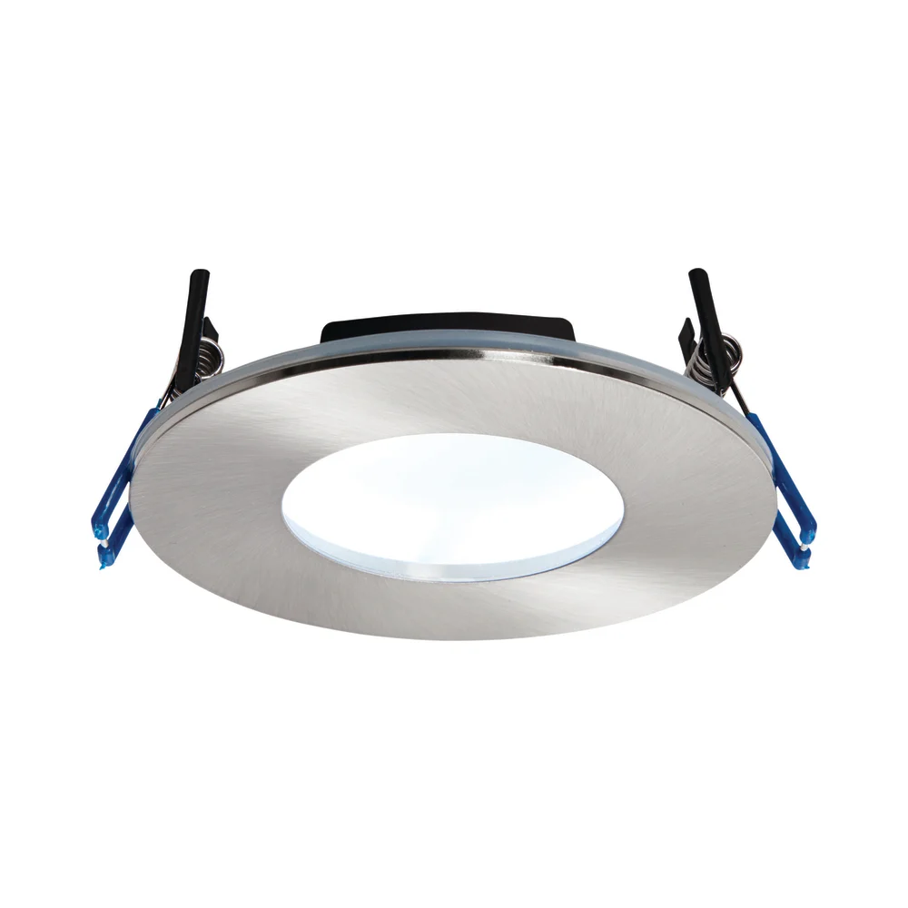 Saxby | 69884 | OrbitalPLUS | LED Downlight | IP65 230V | 5000K Daylight | 9W 1 Saxby 69884 Saxby OrbitalPLUS Satin Nickel IP65 9W - 5000K Cool White 1