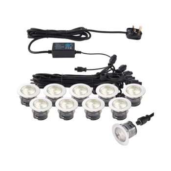 Saxby 73349 IkonPRO IP67 CCT 45mm Decking Lights Kit