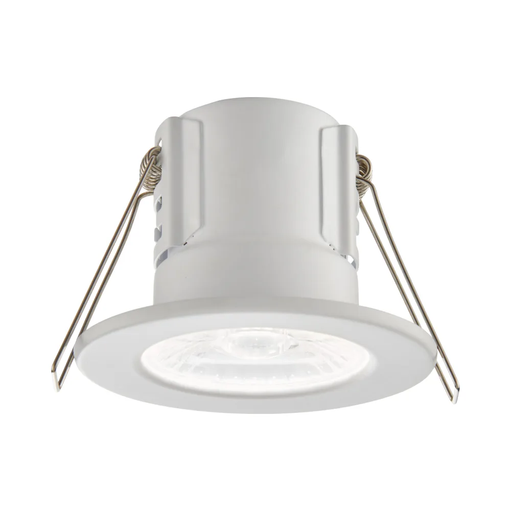 Saxby | 74708 | ShieldECO | LED Downlight | IP65 230V | 4000K Cool White | 8.5W 1 Saxby 74708 Saxby ShieldECO 800 IP65 Matt White 8.5W - 4000K Cool White 1