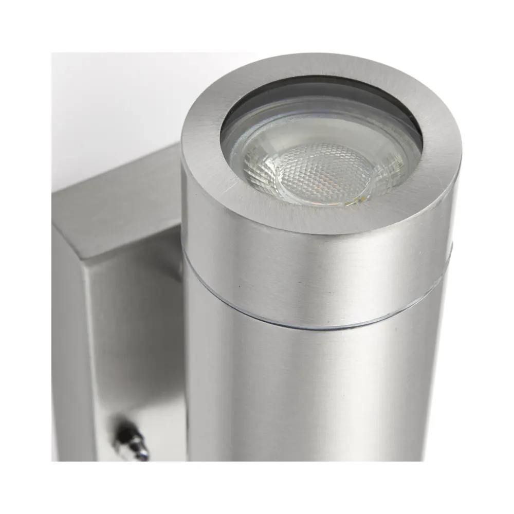Saxby 75430 Palin PIR Brushed Stainless Steel IP44 2 x GU10 Wall Light 4 Saxby 75430 Palin PIR Brushed Stainless Steel IP44 2 x GU10 Wall Light 4