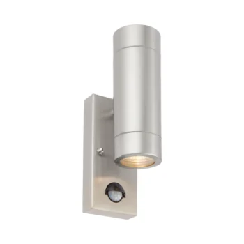 Saxby 75430 Brushed Stainless Steel IP44 GU10 Wall Light