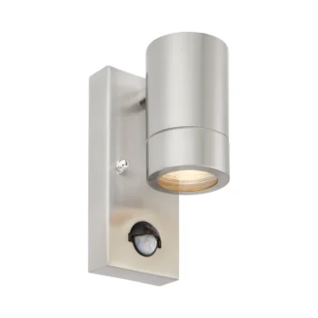 Saxby 75431 Brushed Stainless Steel IP44 GU10 Wall Light