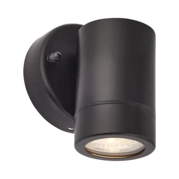 Saxby 75434 Palin Matt Black IP44 GU10 Wall Light