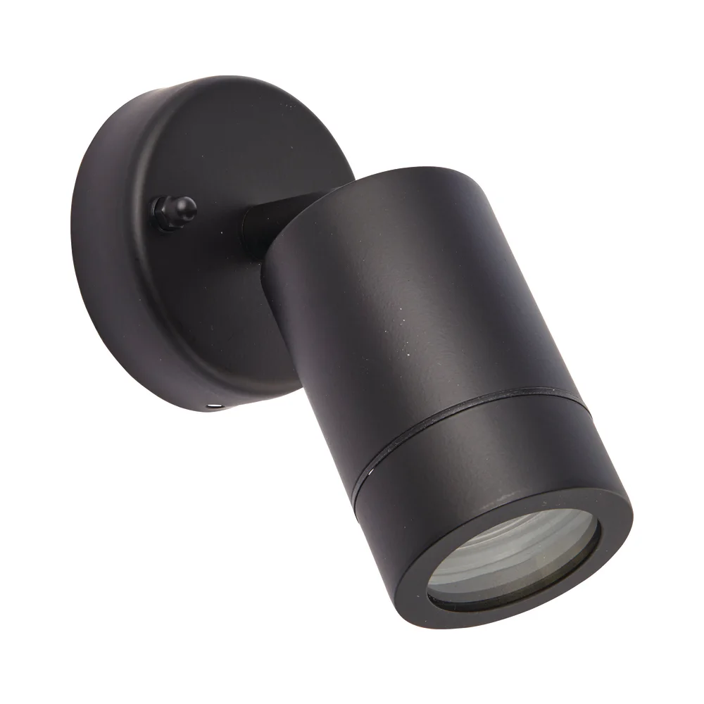Saxby 75436 Palin Matt Black IP44 GU10 Wall Light 2 Saxby 75436 Palin Matt Black IP44 GU10 Wall Light 2