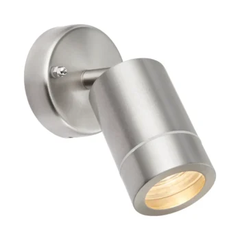 Saxby 75448 Brushed Stainless Steel GU10 Wall Light