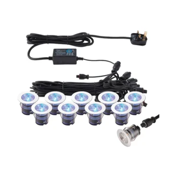 Saxby 76616 IkonPRO IP67 CCT 6500K/Blue 35mm Decking Lights Kit