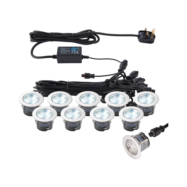 Saxby 76617 IkonPRO IP67 CCT 6500K/Blue 45mm Decking Lights Kit 2 Saxby 76617 Saxby Lighting IkonPRO CCT 6500K/Blue 45mm KIT IP67 0.75W 2