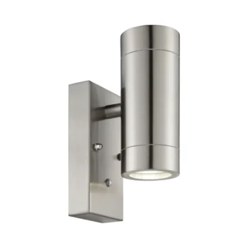 Saxby 90130 Brushed Stainless Steel Photocell Wall Light
