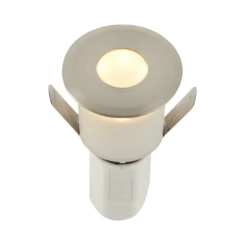Saxby 91954 1.2W LED Ground Light IP67 3000K Satin Nickel