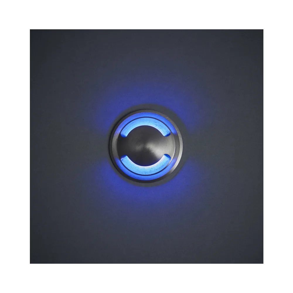 Saxby 91958 | 2 Way Bezel | Satin Nickel | For Hades Ground Lights 4 Saxby 91958 Saxby Hades Bezel 2-Way - Satin Nickel Effect Plate 4