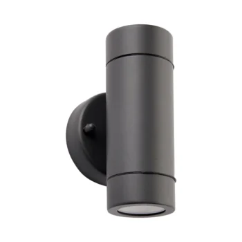 Saxby 94792 Palin Anthracite Grey IP44 2 x GU10 Wall Light