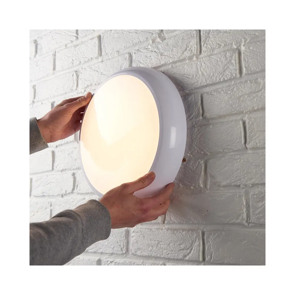 Saxby 95541 HeroPro CCT Tri Wattage LED Bulkhead with Microwave Sensor 2 Saxby 95541 Saxby HeroPro CCT Tri Wattage LED Bulkhead Microwave - 18W 3000K/4000K/6000K 2