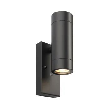 Saxby 95555 Matt Black Photocell GU10 Wall Light