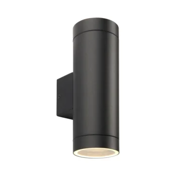 Saxby 98438 Matt Black GU10 Wall Light
