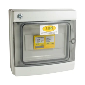 Surge Devices 10812/LEDENC Surge Devices Type 1+2+3 50kA Single Phase SPD with All/Full Mode Protection & LED Indication in IP65 Polycarbonate Enclosure