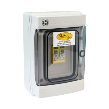 Surge Devices SY1-C40XENC Surge Devices Type 2 20kA/40kA Single Phase SPD with Window Indication in IP65 Polycarbonate Enclosure