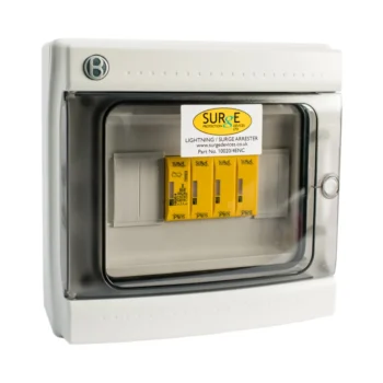 Surge Devices 10020/4ENC Surge Devices Type 1+2+3 50kA 3 Phase Lightning and Surge Arrester with Indication in IP65 Polycarbonate Enclosure