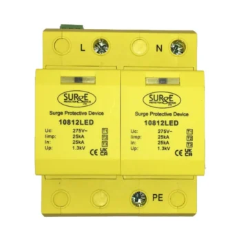 Surge Devices 10812/LED 50kA Type 1+2+3 Single Phase SPD with LED Indication