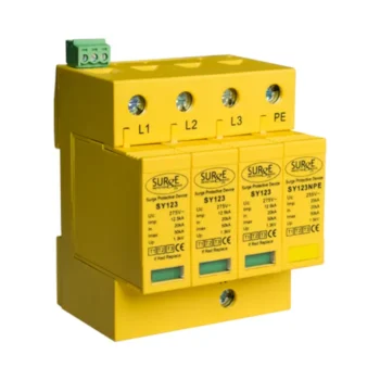 Surge Devices SY12350KA4P Surge Devices Type 1+2+3 50kA 3 Phase Lightning and Surge Arrester with Window Indication