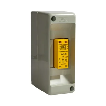 Surge Devices SY2-D/ENC Surge Devices Type 2+3 Single Module 2P SPD with Replaceable Modules and Window Indication in A 2 Module Box