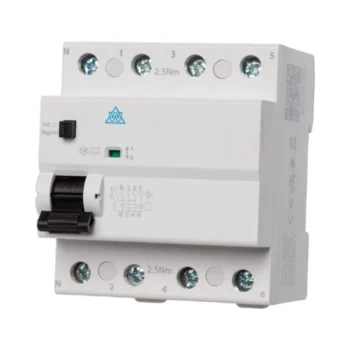 WCED 4 Pole 63A 100mA Time Delay Type A RCD