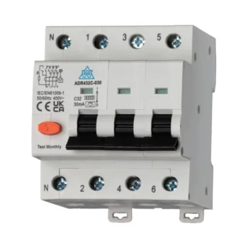 WCED ADR432C-030 4 Pole Type A 32A 30mA C Curve High Immunity RCBO