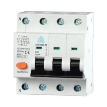 WCED ADR440C-030 4 Pole Type A 40A 30mA C Curve High Immunity RCBO