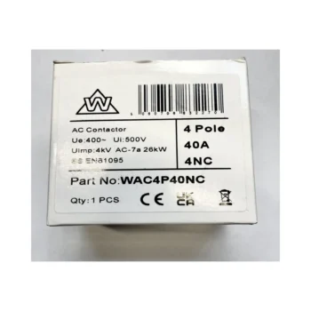 WCED WAC4P40NC WCED WAC4P40NC 4 Pole 40A Normally Closed AC Contactor 2