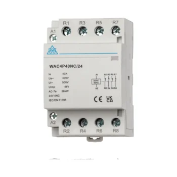 WCED WAC4P40NC WCED WAC4P40NC 4 Pole 40A Normally Closed AC Contactor 1