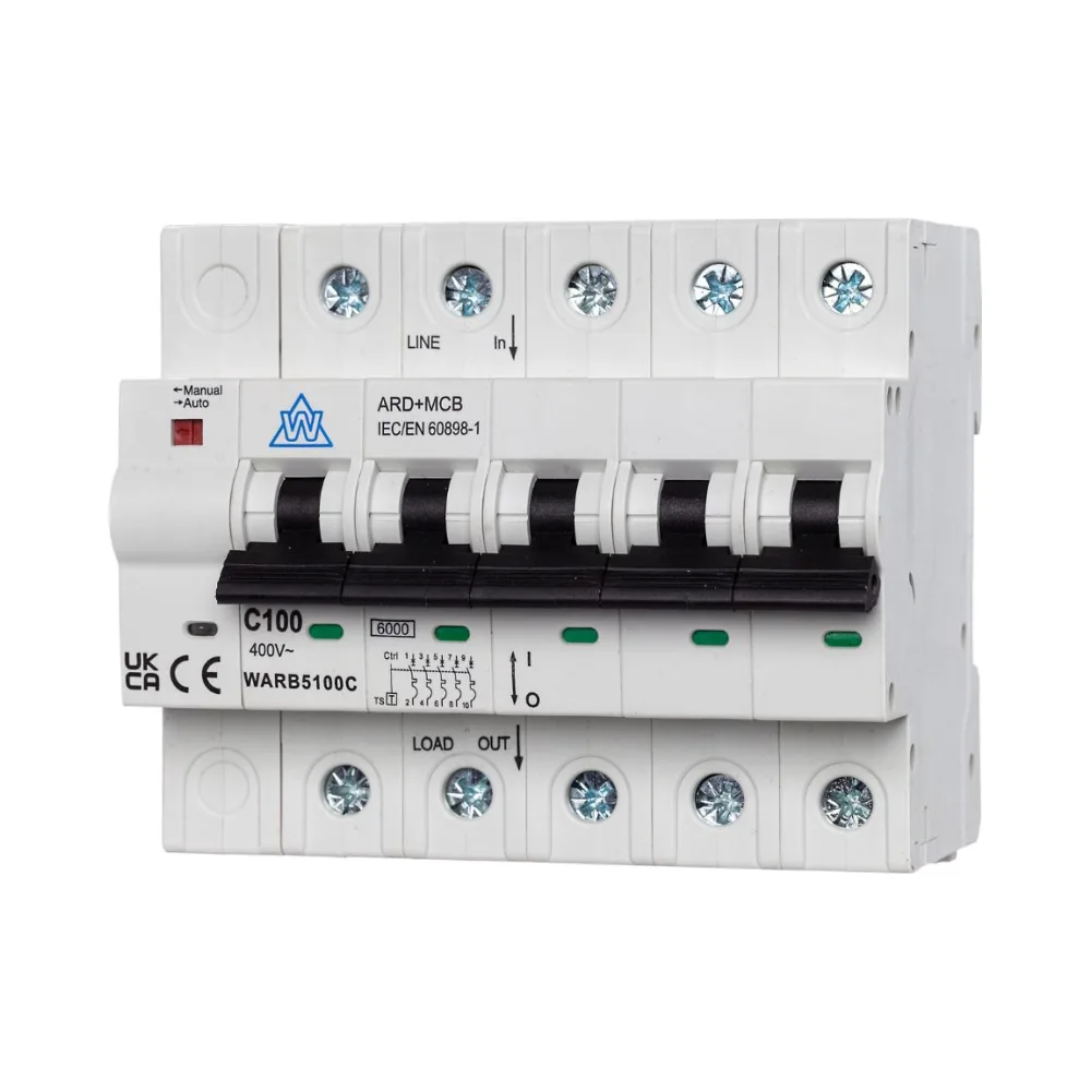 WARB5100C 5 Pole 100A Auto Reset Device with PME Fault Protection 1 WARB5100C 5 Pole 100A Auto Reset Device with PME Fault Protection