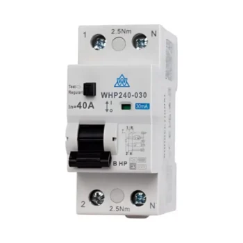 WCED WHP240-030 ️Type B HP 40A RCD for Heat Pumps & Inverters