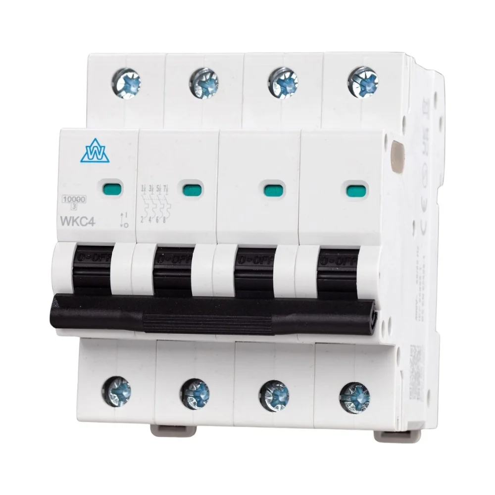 WCED WKC432C 10kA 4 Pole MCB Curve C 32A 1 WCED WKC432C 10kA 4 Pole MCB Curve C 32A