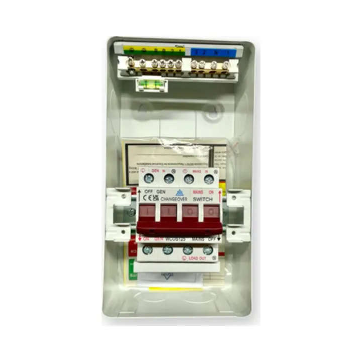 WCED WMECOS125-L 125A Changeover Switch with Metal Enclosure 3 WCED WMECOS125-L WCED Changeover Switch 125A with Metal Enclosure 3