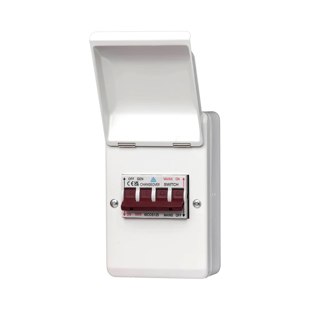 WCED WMECOS125-L 125A Changeover Switch with Metal Enclosure 1 WCED WMECOS125-L WCED Changeover Switch 125A with Metal Enclosure 1