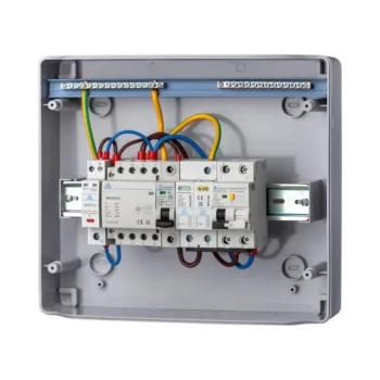 PME / PEN Fault Detection IP65 Unit 8 Mod c/w C40 RCBO /4P63A Contactor SPD & PME Relays